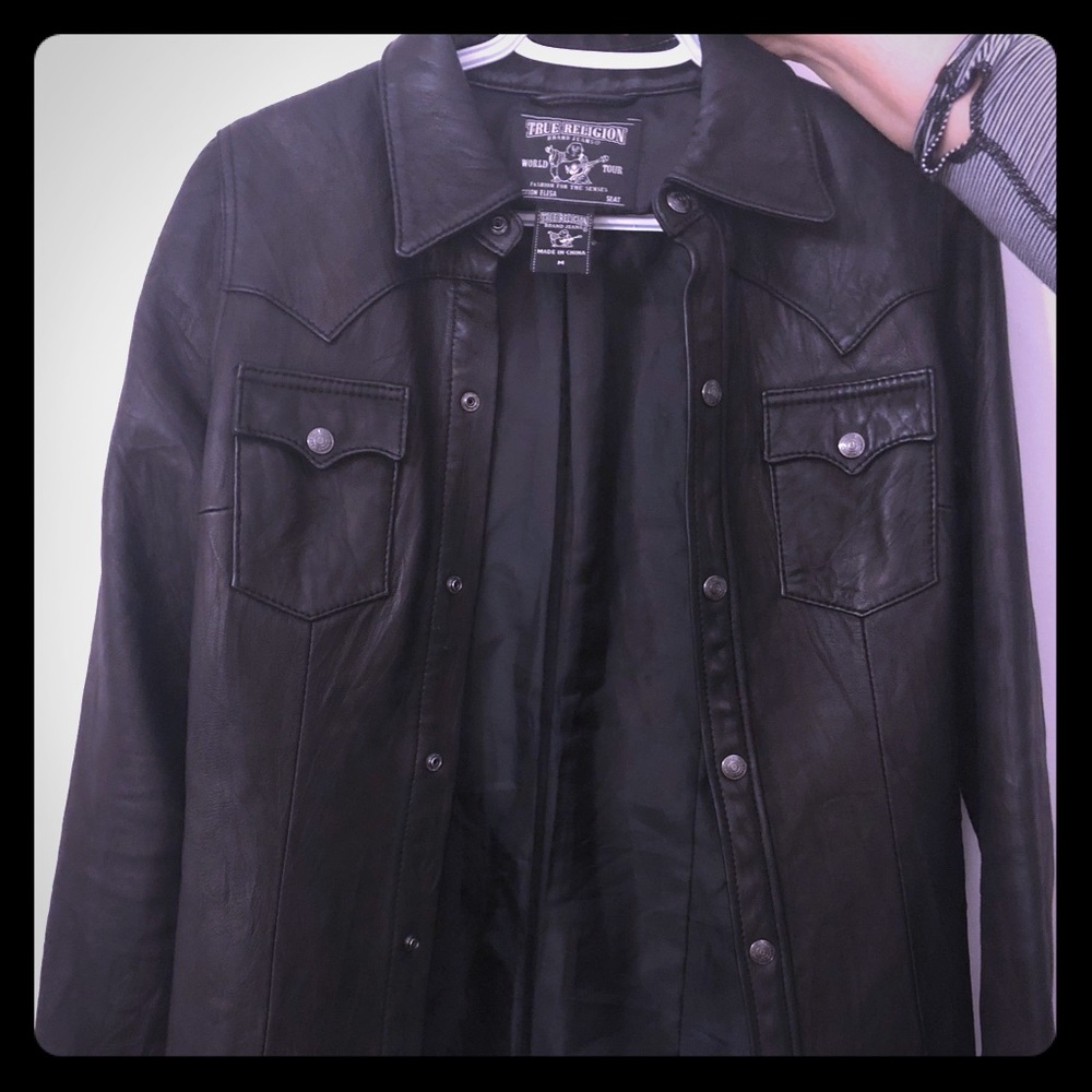 True Religion Real Leather Jacket